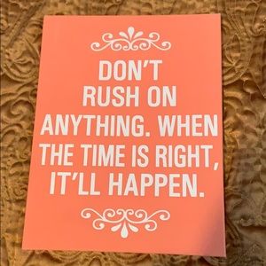 Coral Quote Frame